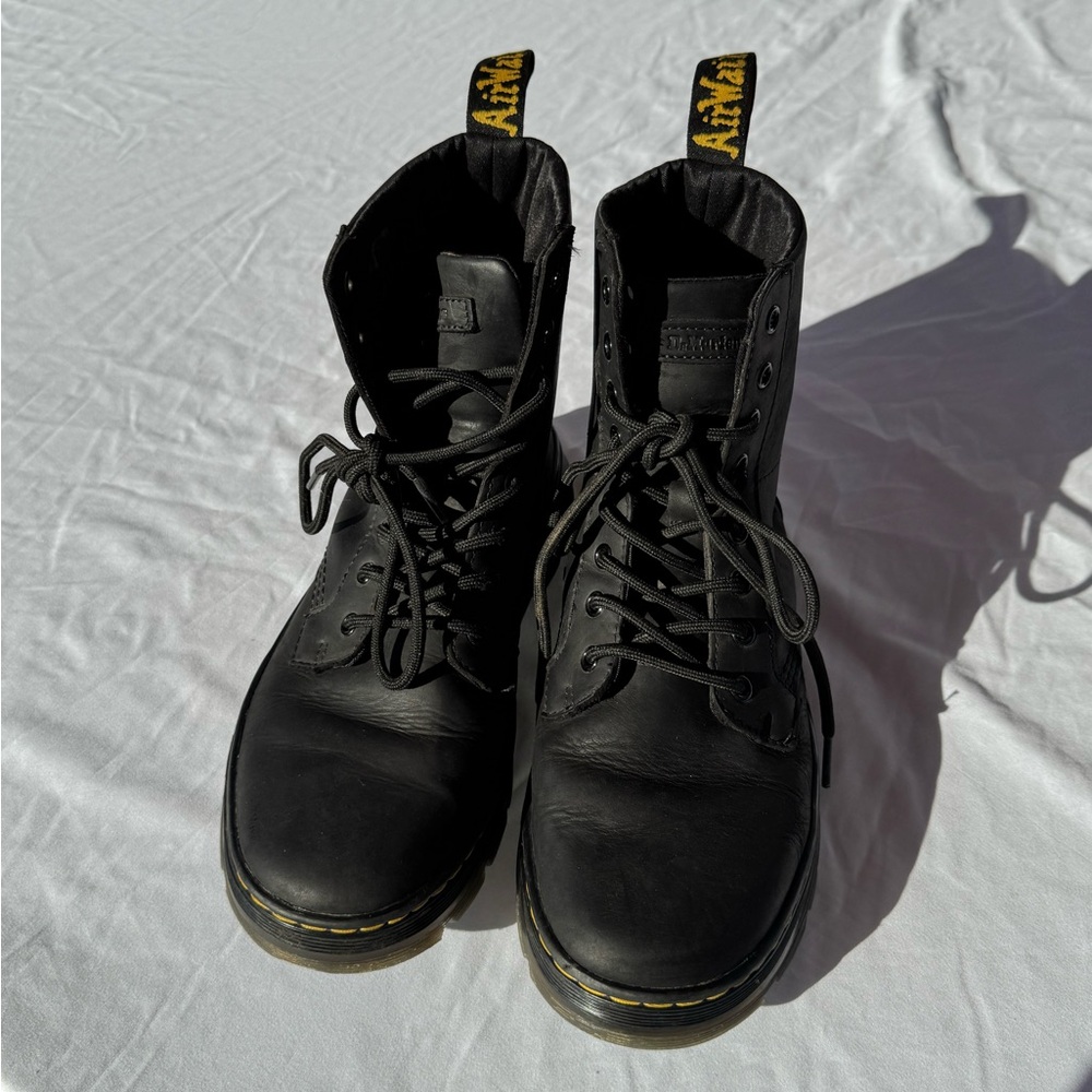 Dr. Martens Black Leather Boots - Picture 2 of 9